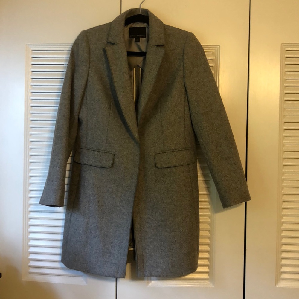 Banana republic gray coat